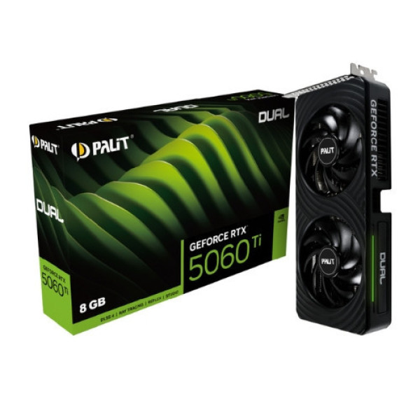 VGA Palit GeForce RTX 5060 Ti Dual 8GB (GDDR7, 128-bit)