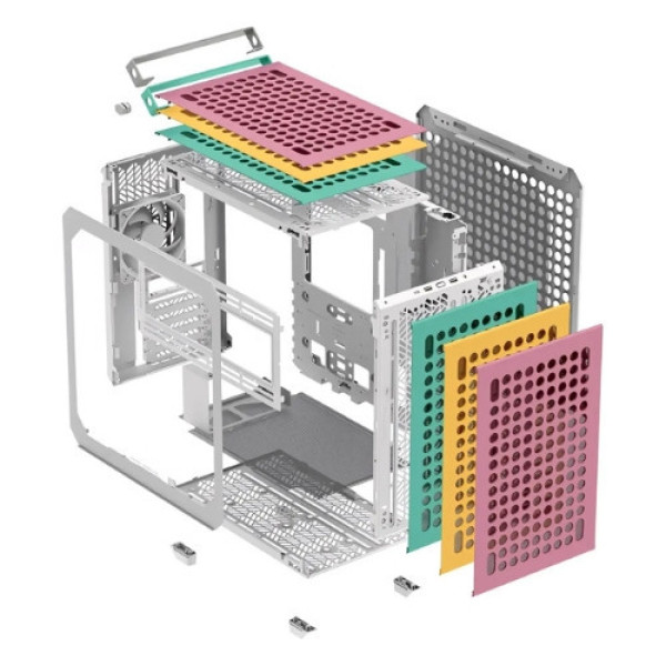 Vỏ Case Cooler Master QUBE 500 Flatpack Macaron Edition