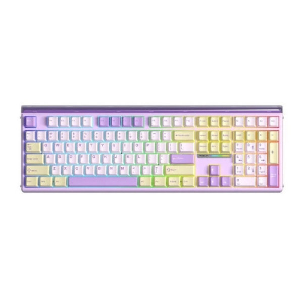 Bàn phím cơ AULA H108 Yellow Purple Silent Cotton Candy Switch