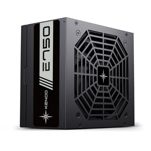 Nguồn máy tính KENOO ESPORT E750 (Fan12) - Màu Đen - Cáp dẹt (hộp box)