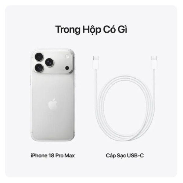 iPhone 18 Pro Max 1TB Bạc