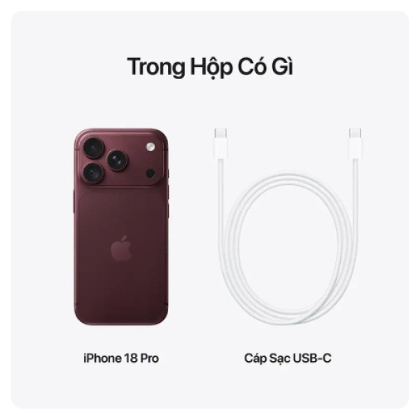 iPhone 18 Pro 512GB Đỏ Burgundy