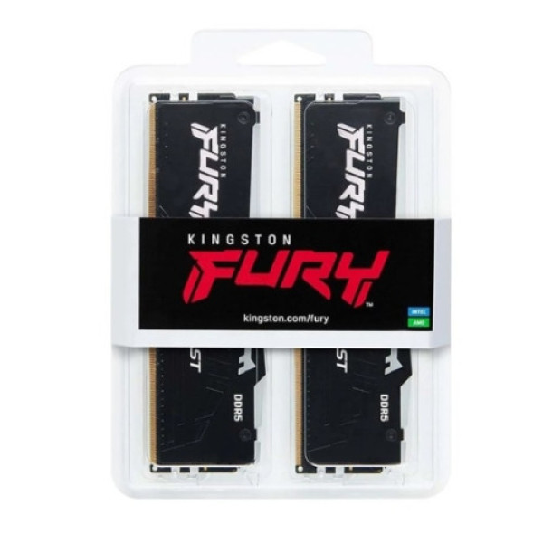 RAM Kingston FURY Beast RGB 32GB (2x16GB) DDR5 5600Mhz (KF556C40BBAK2-32WP)