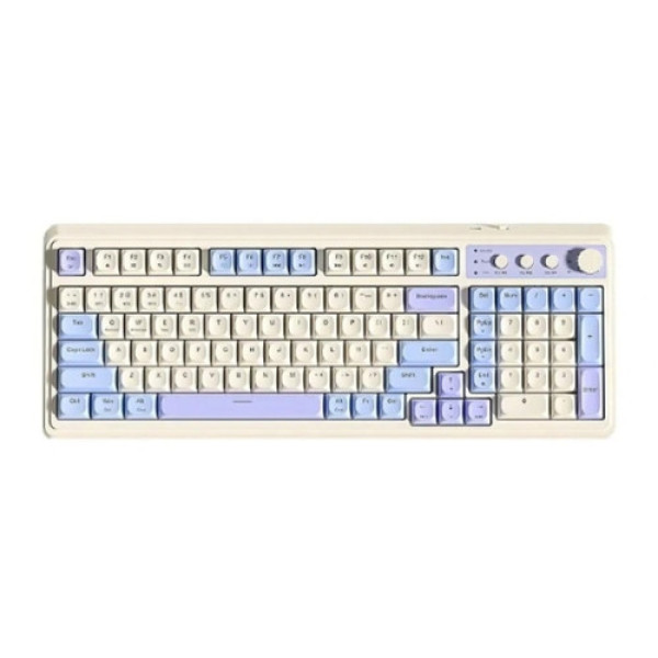 Bàn phím Gaming Aula S99 xanh dương be tím