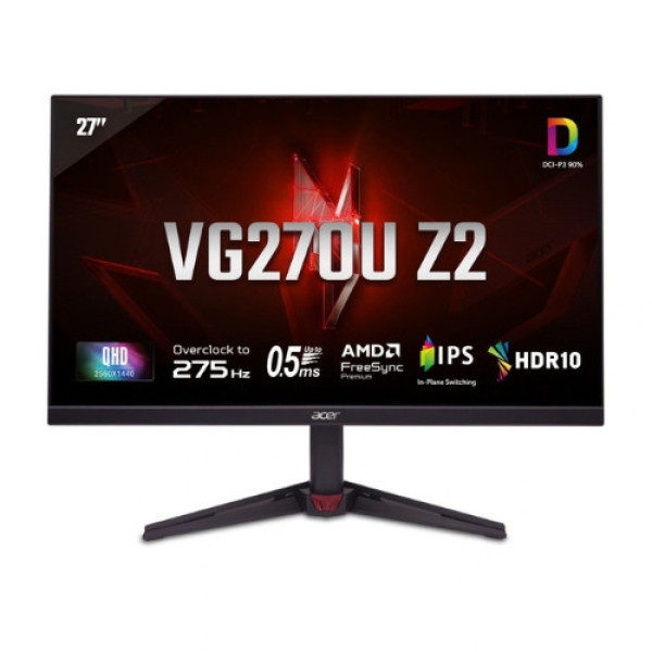 Màn hình Gaming ACER Nitro VG270U Z2 UM.HV0SV.201 (27 inch | IPS | 2K | 275Hz | 0.5ms | Speaker)