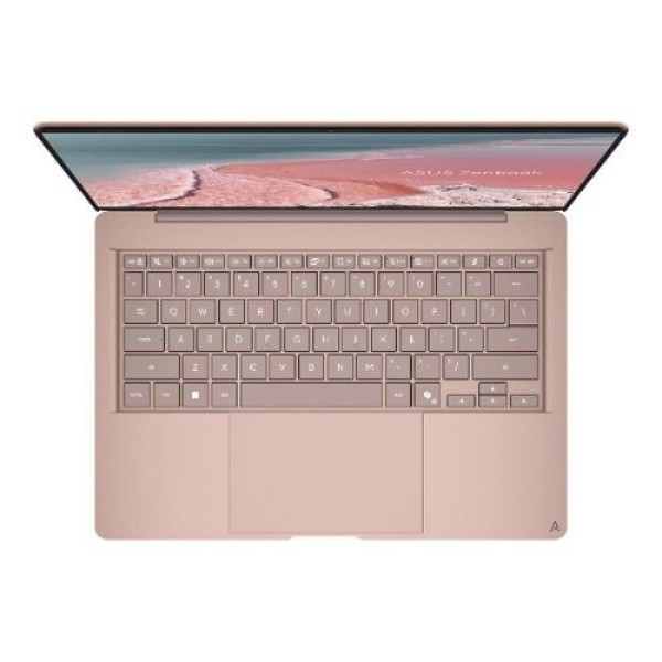 Laptop ASUS Zenbook 14 UX3480QA-U1029W (Snapdragon X X1 26 100 |  16GB | 512GB | Qualcomm Adreno GPU | 14 inch WUXGA OLED | Win11 Pro | Hồng)