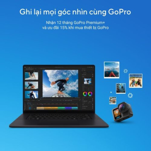 Laptop ASUS ProArt P16 H7607BA-SE343W (NVIDIA RTX Spark N1X | 128GB | 1TB | NVIDIA Blackwell RTX GPU | 16.0 inch 4K OLED | Cảm ứng | Win 11 | Trắng)