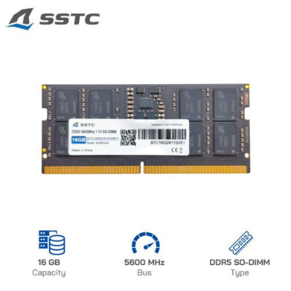 Ram Laptop SSTC 16GB DDR5 5600MHz SODIMM