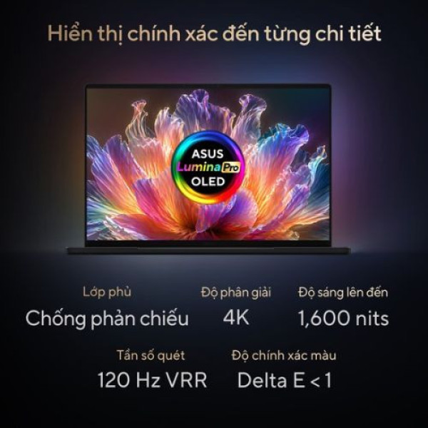 Laptop ASUS ProArt P16 H7607BA-SE016W (NVIDIA RTX Spark N1X | 64GB | 1TB | NVIDIA Blackwell RTX GPU | 16.0 inch 4K OLED | Cảm ứng | Win 11 | Đen)