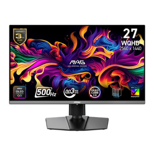 Màn hình MSI MAG 272QP QD-OLED X50 (26.5 inch | QD OLED | 2K | 500Hz | 0.03ms)