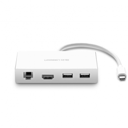 Cáp USB Type-C sang HDMI + Lan 10/100Mbps + Hub USB 3.0 Ugreen 40377