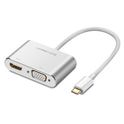 Cáp USB C To HDMI và VGA Chính Hãng Ugreen 50317