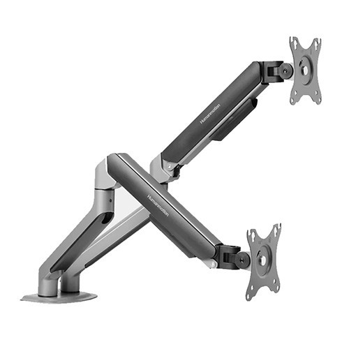 Giá đỡ 2 màn hình HyperWork T6 Pro Dual 2025 HPW-T6P.Dual.2025-GRY Đen xám (17- 32 inch)