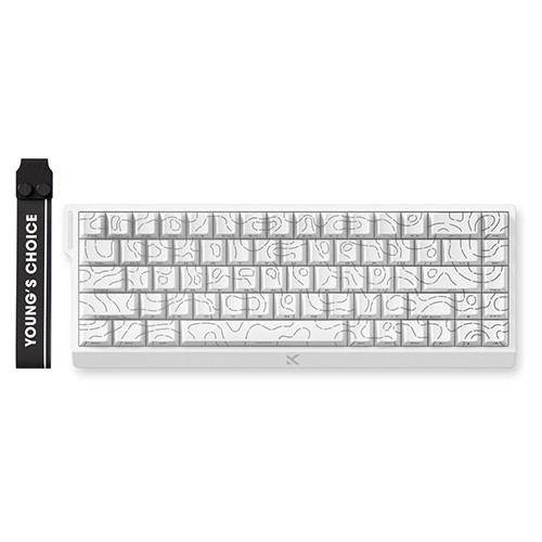 Bàn phím cơ MCHOSE Ace68 HE White Topographic
