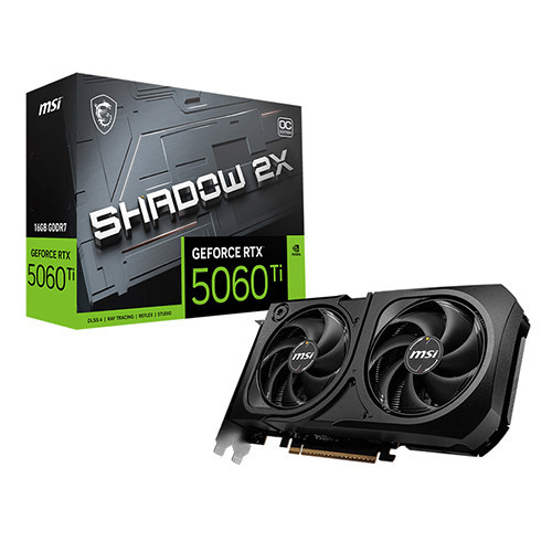 VGA MSI RTX 5060 Ti 16GB SHADOW 2X OC PLUS