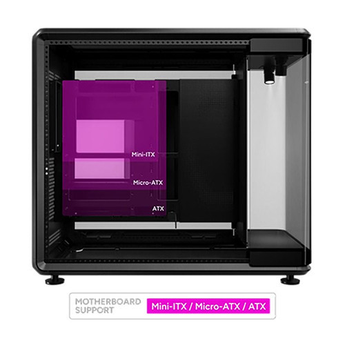 Vỏ Case Cooler Master MasterFrame 360 Stage LCD (MF360-KHNN-S02)