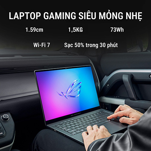 Laptop ASUS ROG Zephyrus G14 GA403GM-SY004W (Ryzen™ AI 9 465 | 32GB | 1TB | RTX 5060 8GB | 14.0 inch 3K OLED 120Hz | Win 11 I Xám)