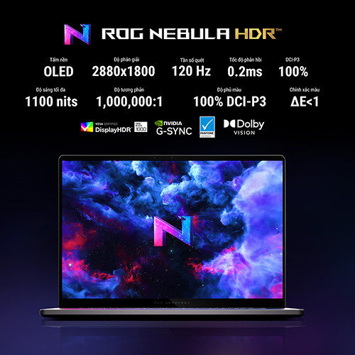 Laptop ASUS ROG Zephyrus G14 GA403GM-SY004W (Ryzen™ AI 9 465 | 32GB | 1TB | RTX 5060 8GB | 14.0 inch 3K OLED 120Hz | Win 11 I Xám)