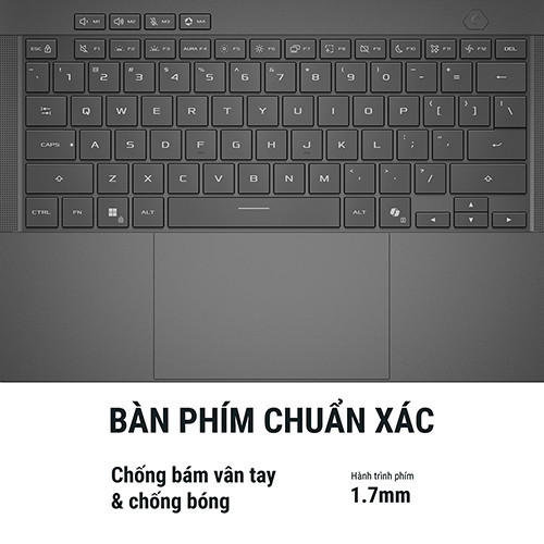 Laptop Asus ROG Zephyrus G16 GU606AM-TB032W (Ultra 9 386H | 32GB | 1TB | RTX 5060 8GB | 16inch WQXGA OLED 240Hz | Win 11 | Xám)