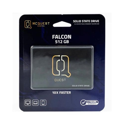 Ổ cứng SSD McQuest FALCON-512GB (SATA3/ 2.5Inch/ 550MB/s/ 450MB/s)