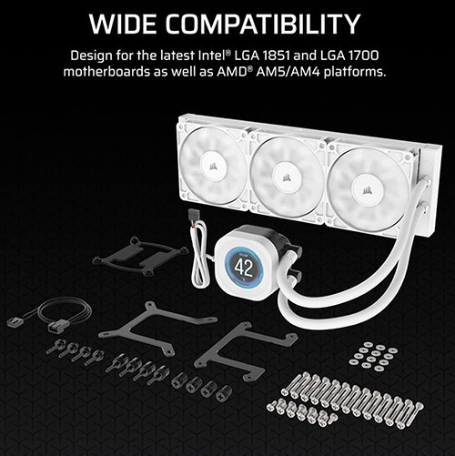 Tản nhiệt nước AIO Corsair NAUTILUS 360 RS LCD White CW-9061034-WW