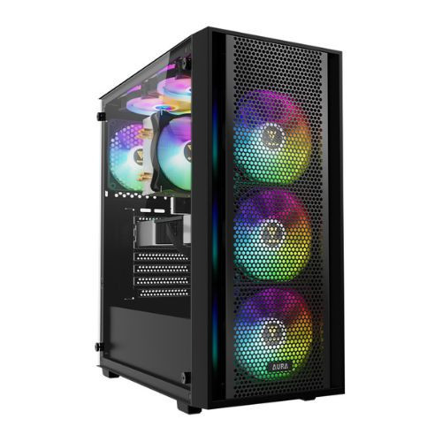 Vỏ Case Gamdias Aura GC2 Elite Black ARGB CAAURAGC2ELBLGA