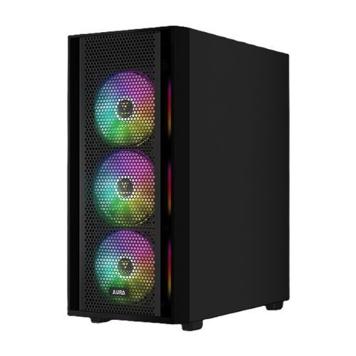 Vỏ Case Gamdias Aura GC2 Elite Black ARGB CAAURAGC2ELBLGA
