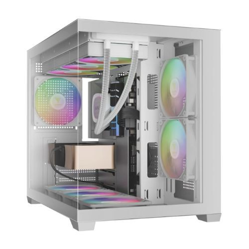Vỏ Case Gamdias AURA GC10M V2 ARGB White CAAURAGC10MV2WHGA