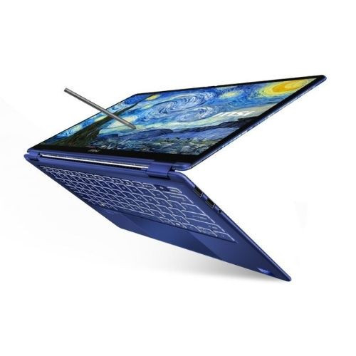 Laptop MSI Prestige 14 Flip AI+ Vincent van Gogh Edition - The Starry Night-259VN (Ultra X9 378H | 32GB | 1TB | Intel® Arc Graphics | 14inch FHD+ OLED | Cảm ứng | Bút cảm ứng | Win 11 | The Starry Night)