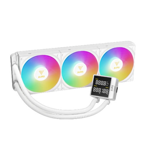 Tản nhiệt nước AIO Gamdias AURA GL360 LITE II DIGITAL Trắng