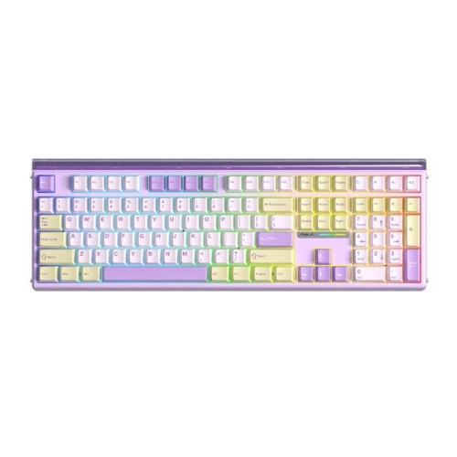 Bàn phím cơ AULA H108 Yellow Purple Silent Cotton Candy Switch