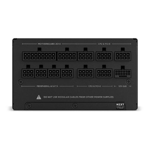 Nguồn máy tính NZXT C1200 BLACK ATX 3.1, 1200W, 80 Plus Gold, ATX 3.1, Full Modular PA-2G2BB-EU