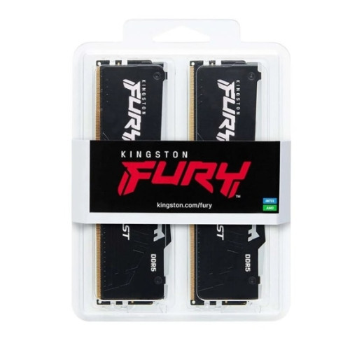 RAM PC Kingston FURY Beast RGB 32GB (2x16GB) DDR5 6000Mhz (KF560C36BBE2AK2-32WP) (AMD EXPO+INTEL XMP)