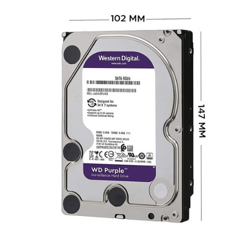 Ổ Cứng HDD WD Purple 1TB 3.5 inch, 5400RPM, SATA III, 64MB Cache (WD11PURZ)