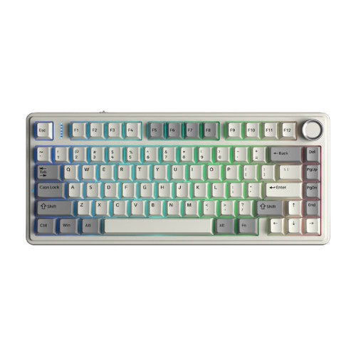 Bàn phím cơ AULA F75 Grey White Milk White switch
