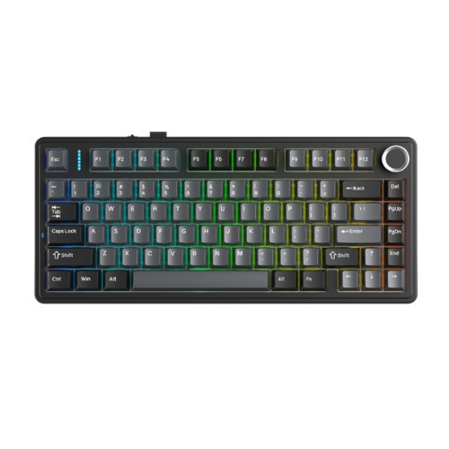 Bàn phím cơ AULA F75 Black Grey Milk White switch