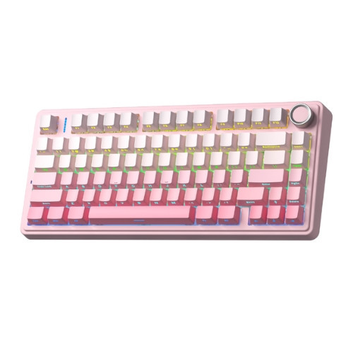 Bàn phím cơ AULA F75 Pink Gradient Dream Sakura switch
