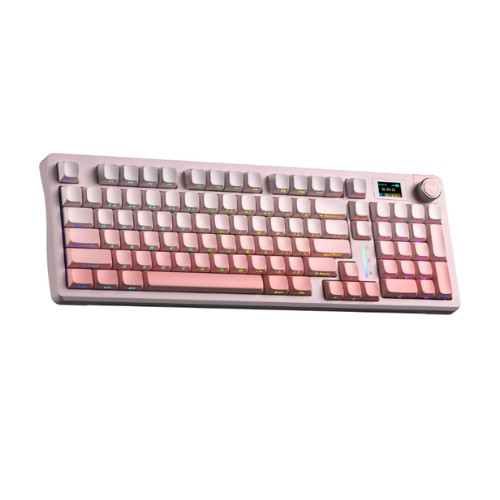 Bàn phím cơ AULA S98 Pro 3 Mode Pink Gradient Flower Field switch