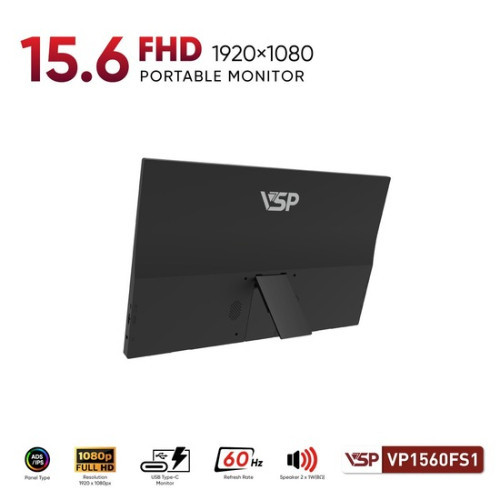 Màn hình di động VSP VP1560FS1 (15.6 inch | FHD | IPS | 62Hz | 5ms | loa)