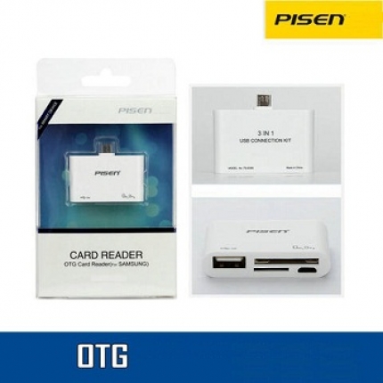 Đọc thẻ Pisen OTG (Kết nối bàn phím, chuột, bộ nhớ USB, đọc thẻ,..)