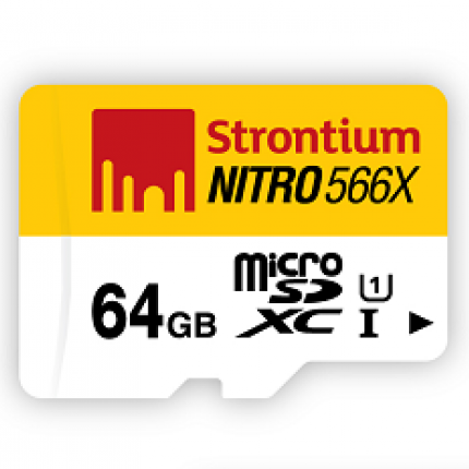 microSDXC™ Nitro 64GB (UHS-1 566x) w/Card Reader