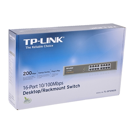 Switch gắn tủ/để bàn 10/100Mbps 16 cổng TP-Link TL-SF1016DS