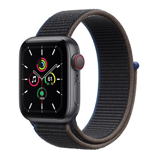 Apple Watch SE GPS + Cellular 40mm MYEL2VN/A Space Gray Aluminium Case with Charcoal Sport Loop