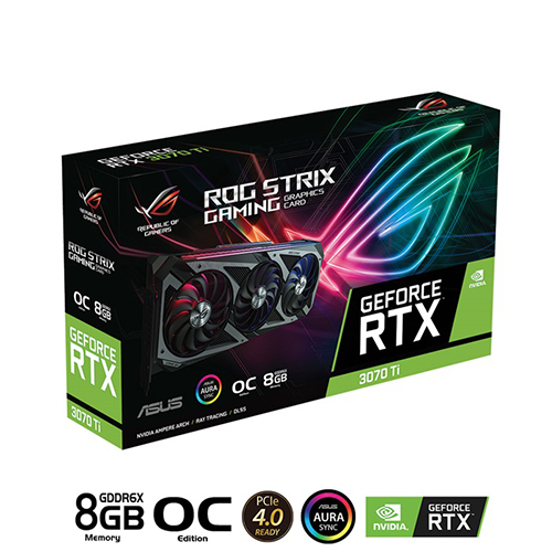 VGA ASUS ROG Strix GeForce RTX 3070 Ti OC 8GB GDDR6X (ROG-STRIX-RTX3070TI-O8G-GAMING)