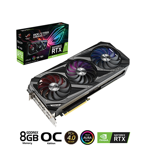 VGA ASUS ROG Strix GeForce RTX 3070 Ti OC 8GB GDDR6X (ROG-STRIX-RTX3070TI-O8G-GAMING)