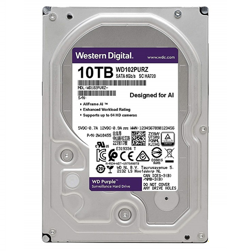 Ổ Cứng Western Digital Purple 10TB 256MB Cache WD102PURZ